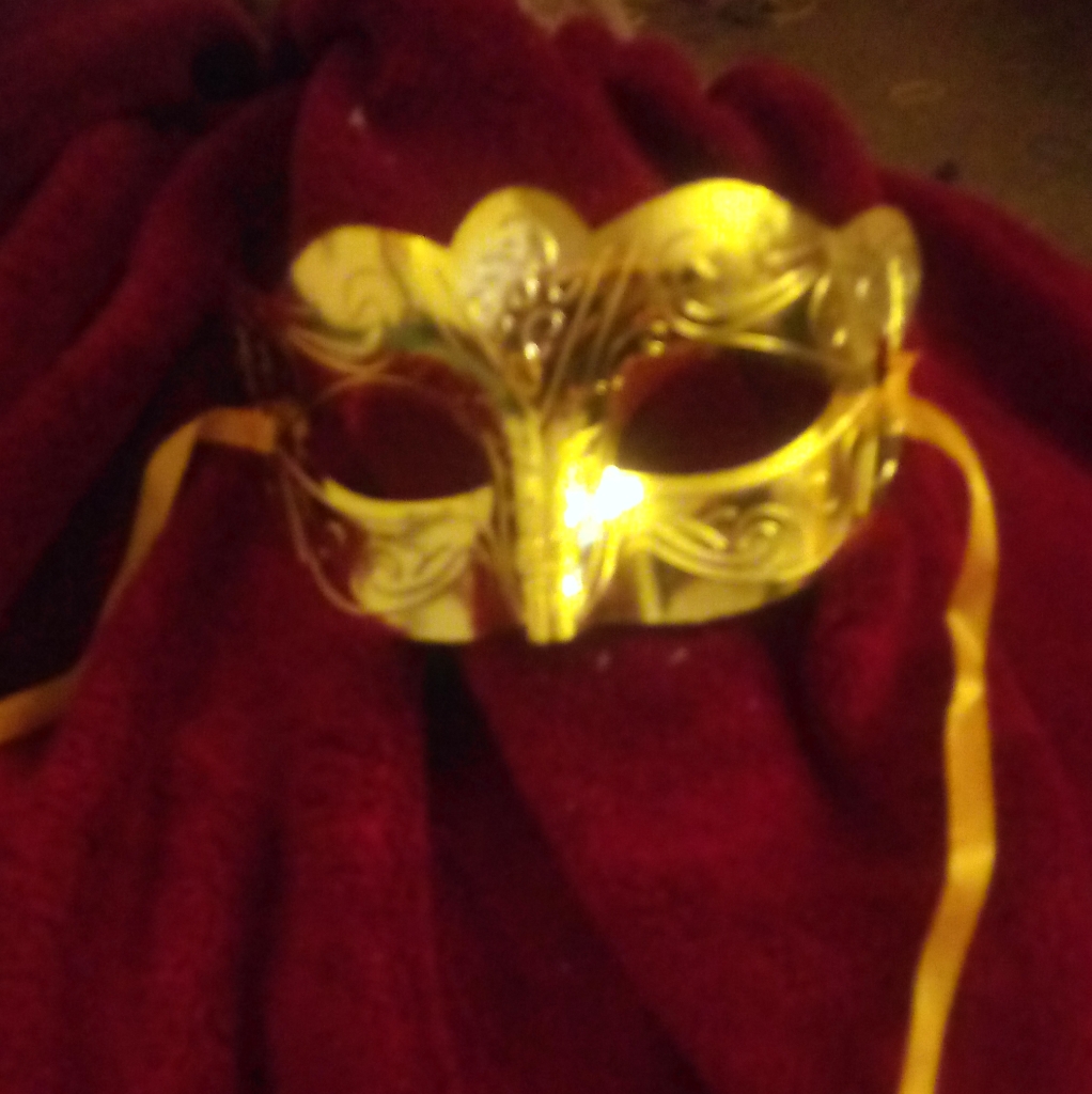 Mardi Gras Feb 13 2024 Gold Mardi Gras Mask